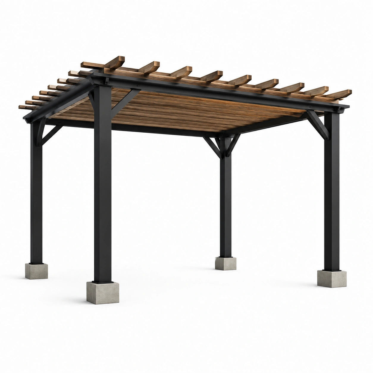 Pergola in Metallo e Legno 300x400x250 cm